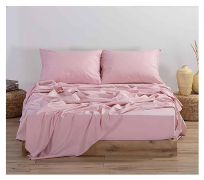 Nef-Nef Homeware Ημίδιπλο 120x200+30εκ. με Λάστιχο Basic 1011 Pink - Nef Nef