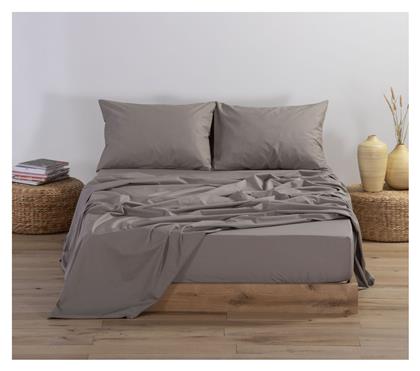 Nef-Nef Homeware Υπέρδιπλο 160x200+30εκ. με Λάστιχο Basic 1185 Mocca - Nef Nef