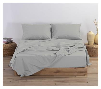 Nef-Nef Homeware Υπέρδιπλο 160x200+30εκ. με Λάστιχο Basic Silver Grey - Nef Nef