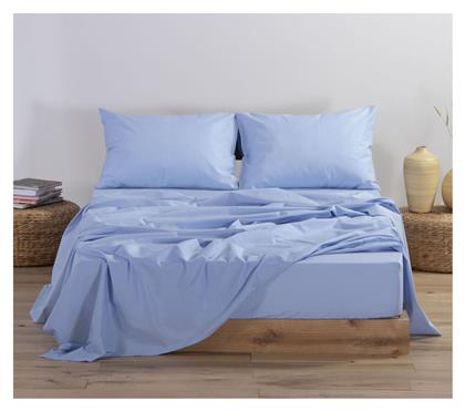 Nef-Nef Homeware King Size 180x200+35εκ. με Λάστιχο Basic Sky - Nef Nef