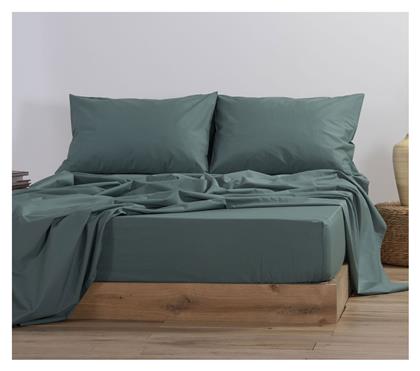 Nef-Nef Homeware Μονό 100x200+30εκ. με Λάστιχο Basic 1172 Green - Nef Nef