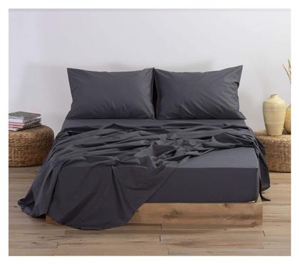 Nef-Nef Homeware Μονό 100x200+30εκ. με Λάστιχο Basic 727 Dark Grey - Nef Nef