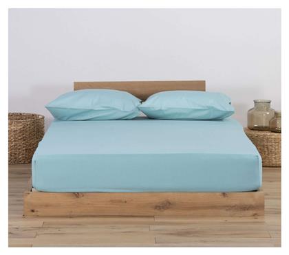 Nef-Nef Homeware Μονό 100x200+30εκ. με Λάστιχο Jersey 1019 Aqua - Nef Nef