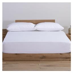 Nef-Nef Homeware Σεντόνι Διπλό με Λάστιχο 140x200x30εκ. Jersey White - Nef Nef