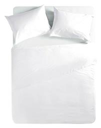 Nef-Nef Homeware Σεντόνι Ημίδιπλο με Λάστιχο 120x200+30εκ. Basic 200 White - Nef Nef