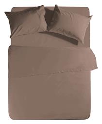 Nef-Nef Homeware Σεντόνι Υπέρδιπλο 240x270εκ. Basic 1185 Mocca - Nef Nef