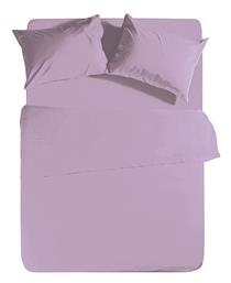 Nef-Nef Homeware Σεντόνι Υπέρδιπλο με Λάστιχο 160x200+30εκ. Basic Lavender - Nef Nef