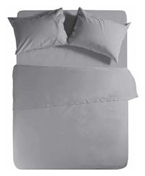 Nef-Nef Homeware Σεντόνι King Size με Λάστιχο 180x200x35εκ. Basic Light Grey - Nef Nef