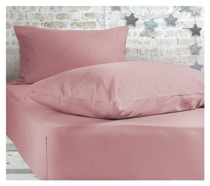 Nef-Nef Homeware Σεντόνι Μονό με Λάστιχο 100x200+30εκ. Jersey 1018 Pink - Nef Nef