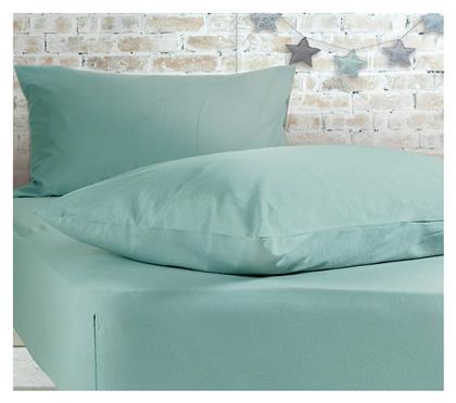 Nef-Nef Homeware Σεντόνι Μονό με Λάστιχο 100x200+30εκ. Jersey 1019 Aqua - Nef Nef