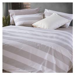Nef-Nef Homeware Σετ 100x200+35εκ. με Λάστιχο Casual Stripe Ecru - Nef Nef