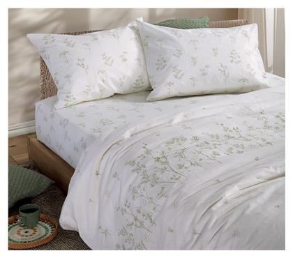 Nef-Nef Homeware Σετ Υπέρδιπλο 4τμχ 160x200+35εκ. με Λάστιχο Claris Εκρού - Nef Nef