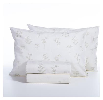 Nef-Nef Homeware Σετ Υπέρδιπλο 4τμχ 160x200+35εκ. με Λάστιχο Claris Εκρού - Nef Nef