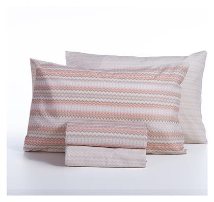 Nef-Nef Homeware Σετ Υπέρδιπλο 4τμχ 160x200+35εκ. με Λάστιχο Quantro Μπεζ - Nef Nef