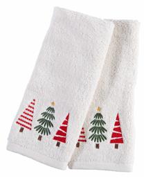 Nef-Nef Homeware Σετ Πετσέτες Μπάνιου 2τμχ Best Trees 30x50εκ. Ecru Βάρους 400gr/m² - Nef Nef