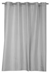 Nef-Nef Homeware Shower Κουρτίνα Μπάνιου Υφασμάτινη με Τρουκς 180x180cm Grey - Nef Nef