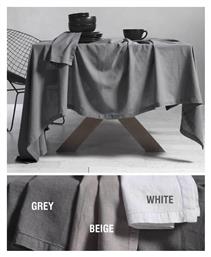 Nef-Nef Homeware Τραπεζομάντηλο Cotton-Linen Grey 150x250εκ. Nef Nef