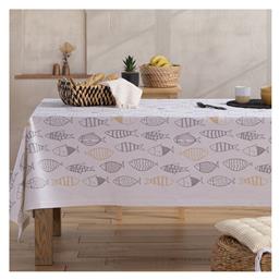 Nef-Nef Homeware Τραπεζομάντηλο Βαμβακερό Αλέκιαστο Fish Style Ecru 140x240εκ. Nef Nef