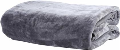 Loft Κουβέρτα Βελουτέ Υπέρδιπλη 220x240 Dark Grey Nef-Nef από το Spitishop