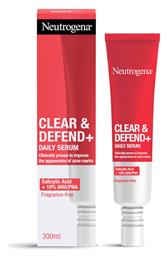 Clear & Defend+ Serum Προσώπου για Ακμή 30ml Neutrogena