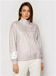 New Balance Μπουφάν μεταβατικό Athletics Windbreaker WJ11502 Γκρι Oversize από το Modivo