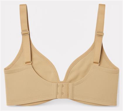 Μπεζ Σουτιέν χωρίς Ενίσχυση με Μπανέλες New Bra Lingerie