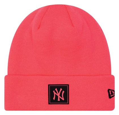 Neon Team Cuff Beanie Γυναικείος Σκούφος Πλεκτός σε Ροζ χρώμα New Era