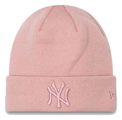 New York Yankees Beanie Γυναικείος Σκούφος Πλεκτός σε Ροζ χρώμα New Era