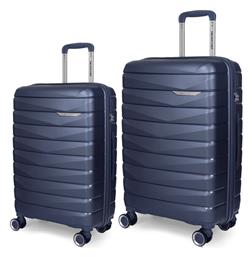 Βαλίτσες Σκληρές Μπλε Σετ 2τμχ Newcom