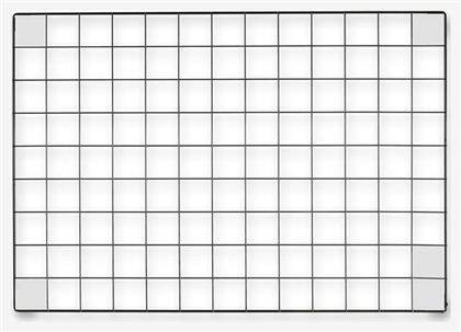 Διακοσμητικό Τοίχου από Μέταλλο Λευκό 80x40cm Next