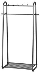 Κρεμάστρα Δαπέδου από Μέταλλο Μαύρη 80x35x174cm Next