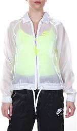 Nike Air Coach Γυναικείο Μπουφάν Running Αδιάβροχο και Αντιανεμικό Λευκό από το Factory Outlet