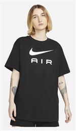 Air Γυναικείο Αθλητικό T-shirt Μαύρο Nike