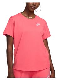 Club Essentials Γυναικείο Αθλητικό T-shirt Aster Pink / White Nike