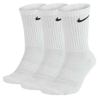 Nike Everyday Cushioned Αθλητικές Κάλτσες Λευκές 3 Ζεύγη από το HallofBrands