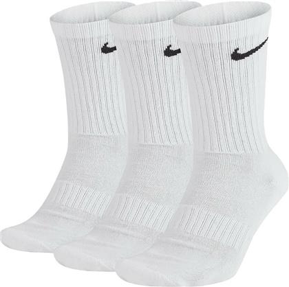 Nike Everyday Αθλητικές Κάλτσες Λευκές 3 Ζεύγη από το SportsFactory