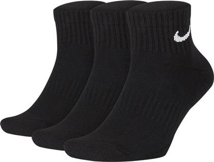 Nike Everyday Αθλητικές Κάλτσες Μαύρες 3 Ζεύγη από το MybrandShoes
