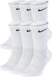 Nike Everyday Αθλητικές Κάλτσες Λευκές 6 Ζεύγη από το Spartoo