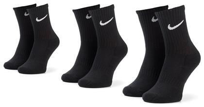 Nike Everyday Cushioned Αθλητικές Κάλτσες Μαύρες 3 Ζεύγη από το MybrandShoes