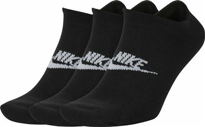 Nike Everyday Ess Αθλητικές Κάλτσες Μαύρες 3 Ζεύγη από το MybrandShoes