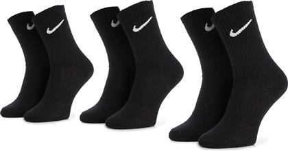 Nike Everyday Lightweight Αθλητικές Κάλτσες Μαύρες 3 Ζεύγη από το Cosmos Sport