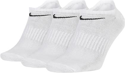 Nike Everyday Lightweight Αθλητικές Κάλτσες Λευκές 3 Ζεύγη από το Cosmos Sport