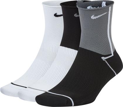 Nike Everyday Plus Running Κάλτσες Πολύχρωμες 3 Ζεύγη από το HallofBrands