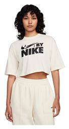 Γυναικείο Αθλητικό Crop T-shirt Coconut Milk / Black Nike