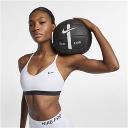 Nike Dri-Fit Indy Γυναικείο Αθλητικό Μπουστάκι Λευκό από το Factory Outlet