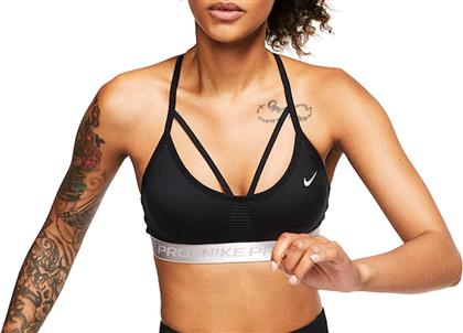 Nike Pro AeroAdapt Indy Γυναικείο Αθλητικό Μπουστάκι Μαύρο με Αφαιρούμενη Ενίσχυση από το Factory Outlet