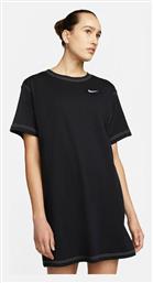 Nike Καλοκαιρινό Mini Αθλητικό Φόρεμα T-shirt Κοντομάνικο Μαύρο