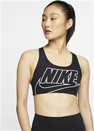 Nike Dri-Fit Medium-Support Γυναικείο Αθλητικό Μπουστάκι Μαύρο από το Factory Outlet