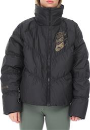 Nike Sportswear Down Κοντό Γυναικείο Puffer Μπουφάν για Χειμώνα Μαύρο από το Factory Outlet
