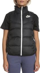 Nike Sportswear Κοντό Γυναικείο Puffer Μπουφάν για Χειμώνα Μαύρο από το Factory Outlet